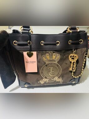 Juicy couture chocolate classic juicy lovers tote bag BNWT